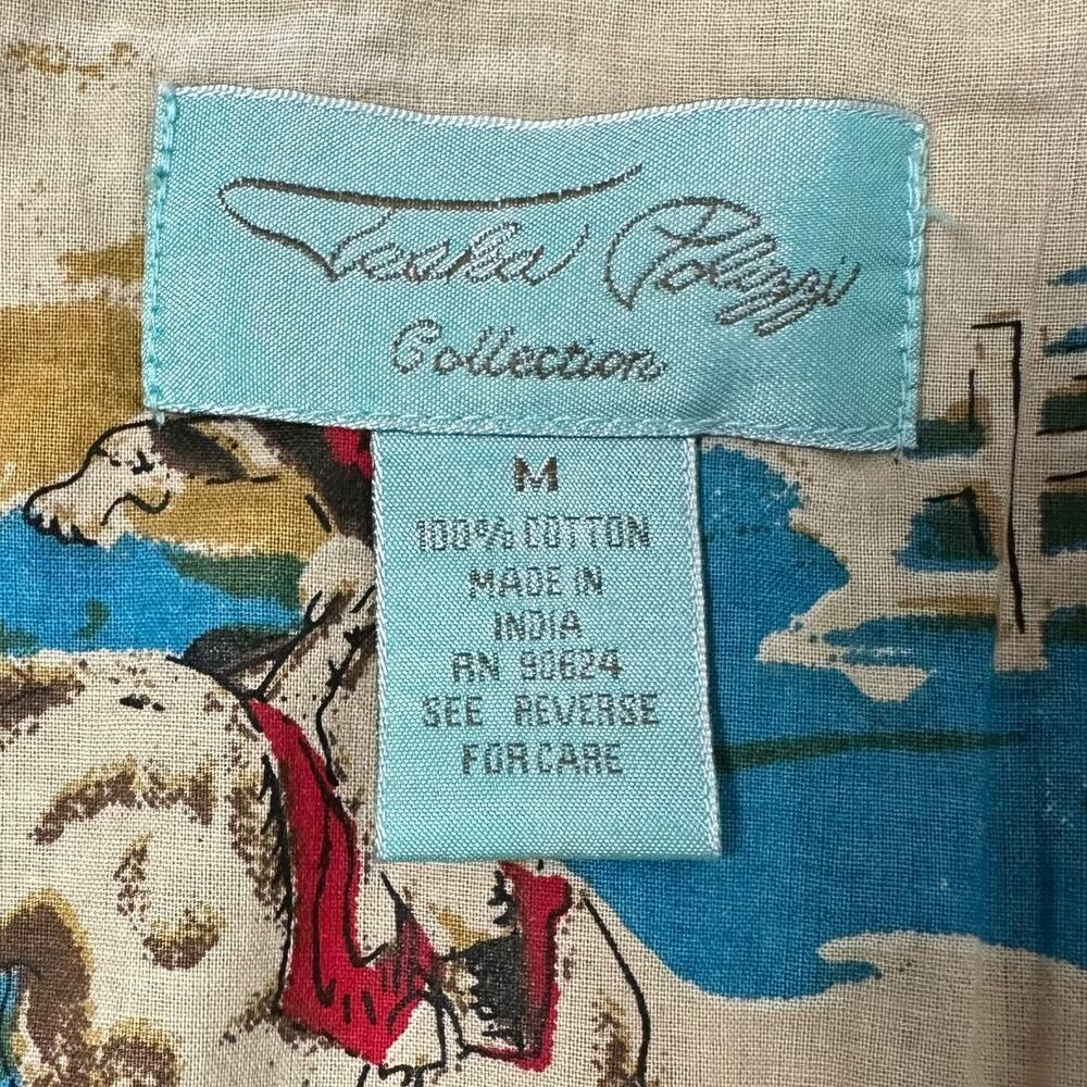 Tasha Polizzi Pearl Snap Western Shirt Serape Stripe Rodeo Cowgirl Sz M - Picture 2 of 8